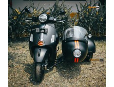 Sidecar Kit Matte Black with Orange Stripe Edition